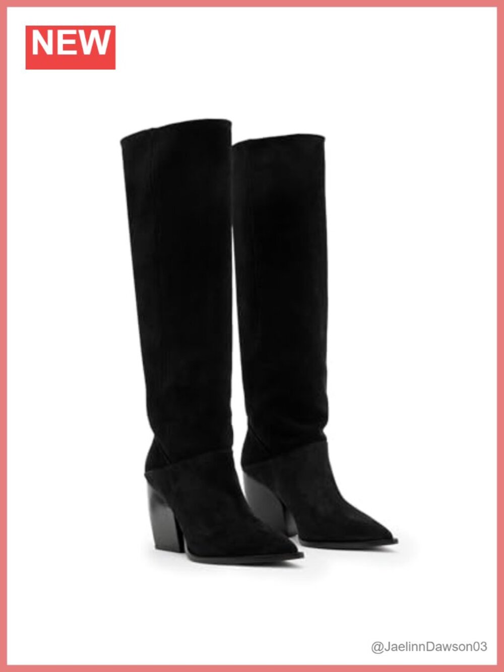 Suede Over-the-Knee Pull-On Slouch Boot Pointed Toe Casual